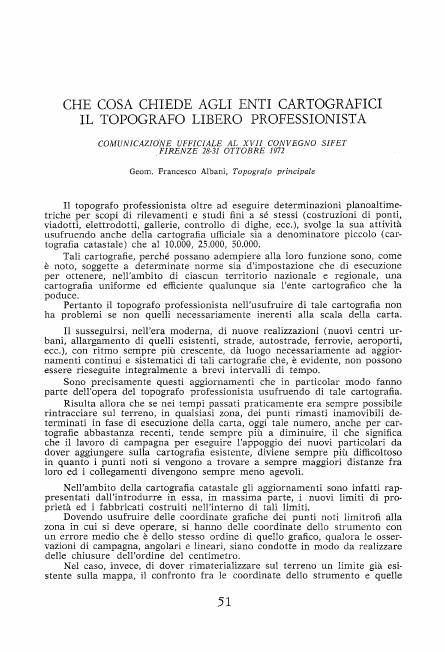 Copertina articolo #11 Bollettino SIFET ANNO: 1972 n.4